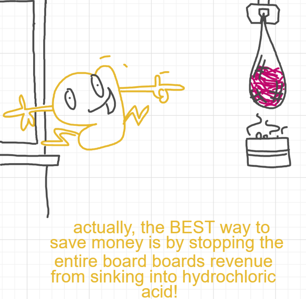 A panel from I've Been Everywhere, Man, episode nine of the Board Boards object show by Furretwalk/WalkingFurret.